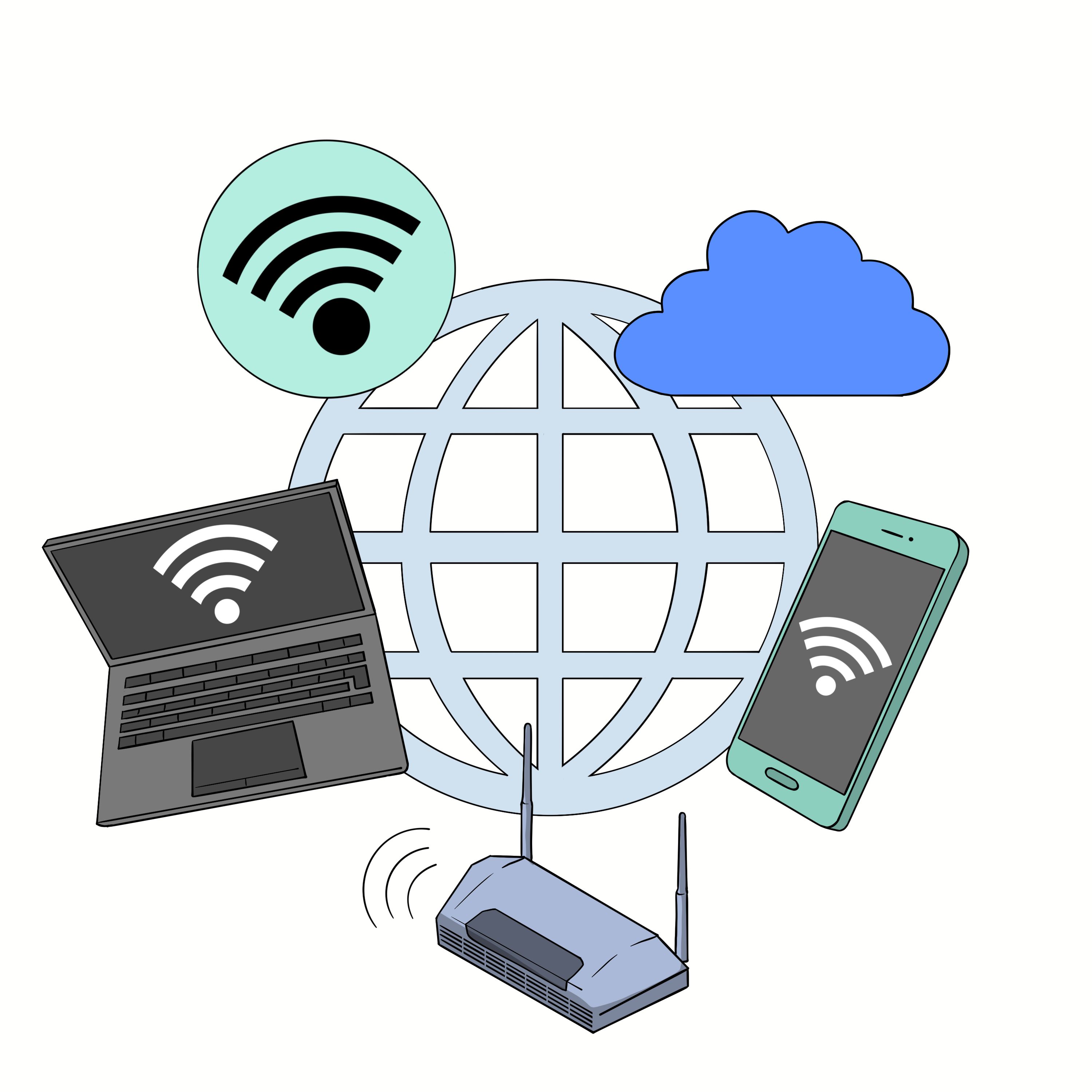 Internet Netzwerk Darstellung Netzwerk