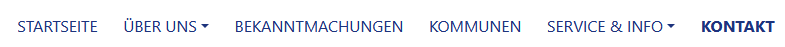 Darstellung Navigation Abbildung Kopfzeile