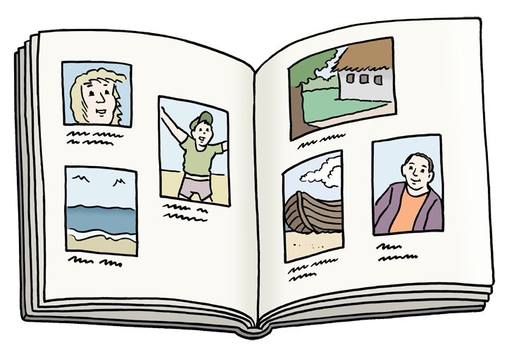 Fotoalbum Abbildung eines Fotoalbums